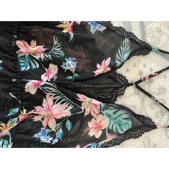 INC International Concepts Sexy Bodysuit Lingerie Intimates Size L Lace NWT $49 - Picture 6 of 9